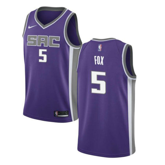 NBA De'Aaron Fox Sacramento Kings 5 Jersey