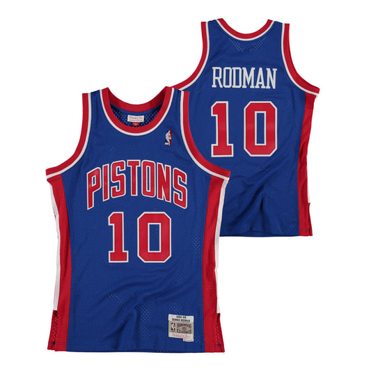 NBA Dennis Rodman Detroit Pistons 10 Retro Jersey