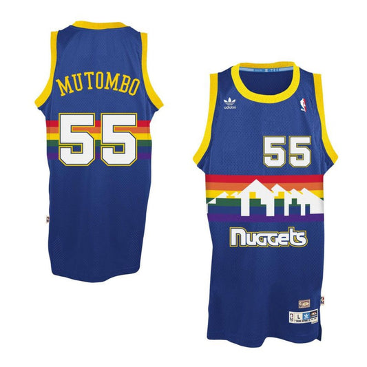 NBA Dikembe Mutombo Denver Nuggets 55 Retro Jersey