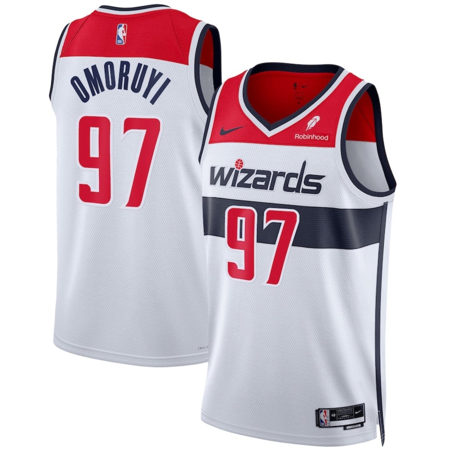 NBA Eugene Omoruyi Washington Wizards 97 Jersey