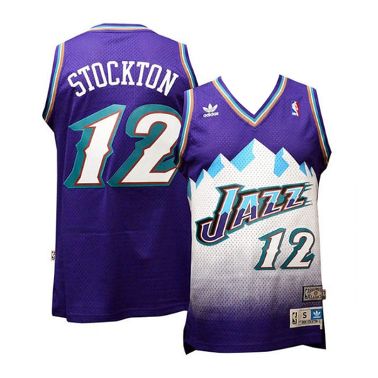 NBA John Stockton Utah Jazz 12 Retro Jersey