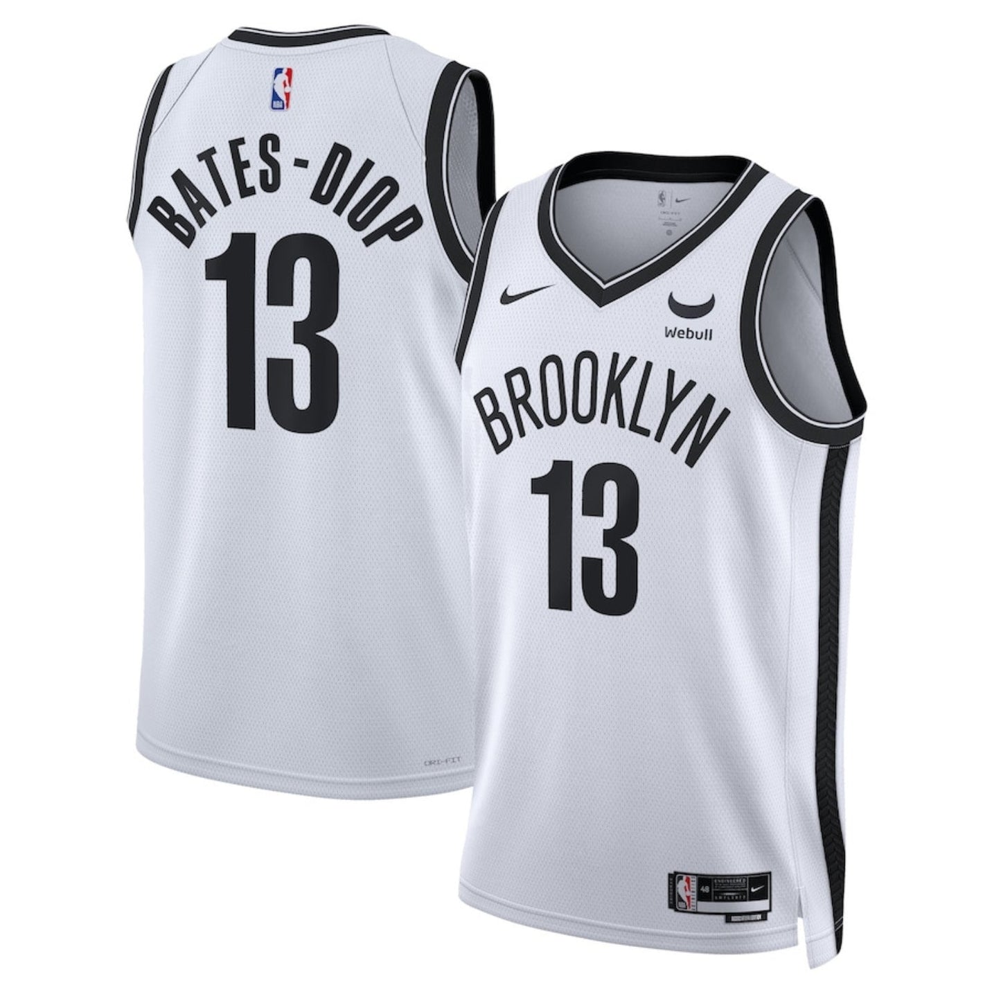 NBA Keita Bates-Diop Brooklyn Nets 13 Jersey