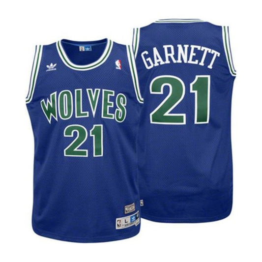 NBA Kevin Garnett Minnesota Timberwolves 21 Retro Jersey
