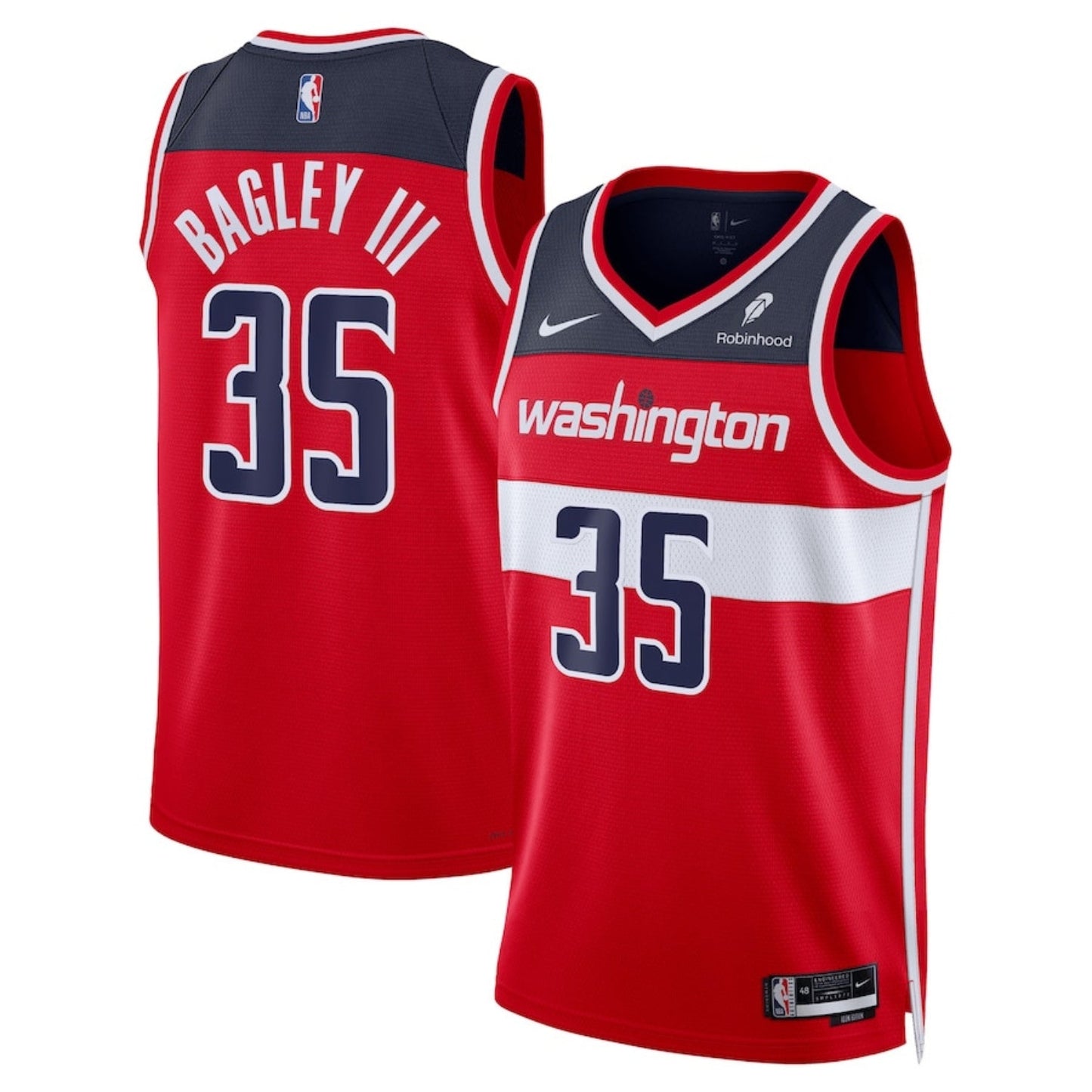 NBA Marvin Bagley III Washington Wizards 35 Jersey
