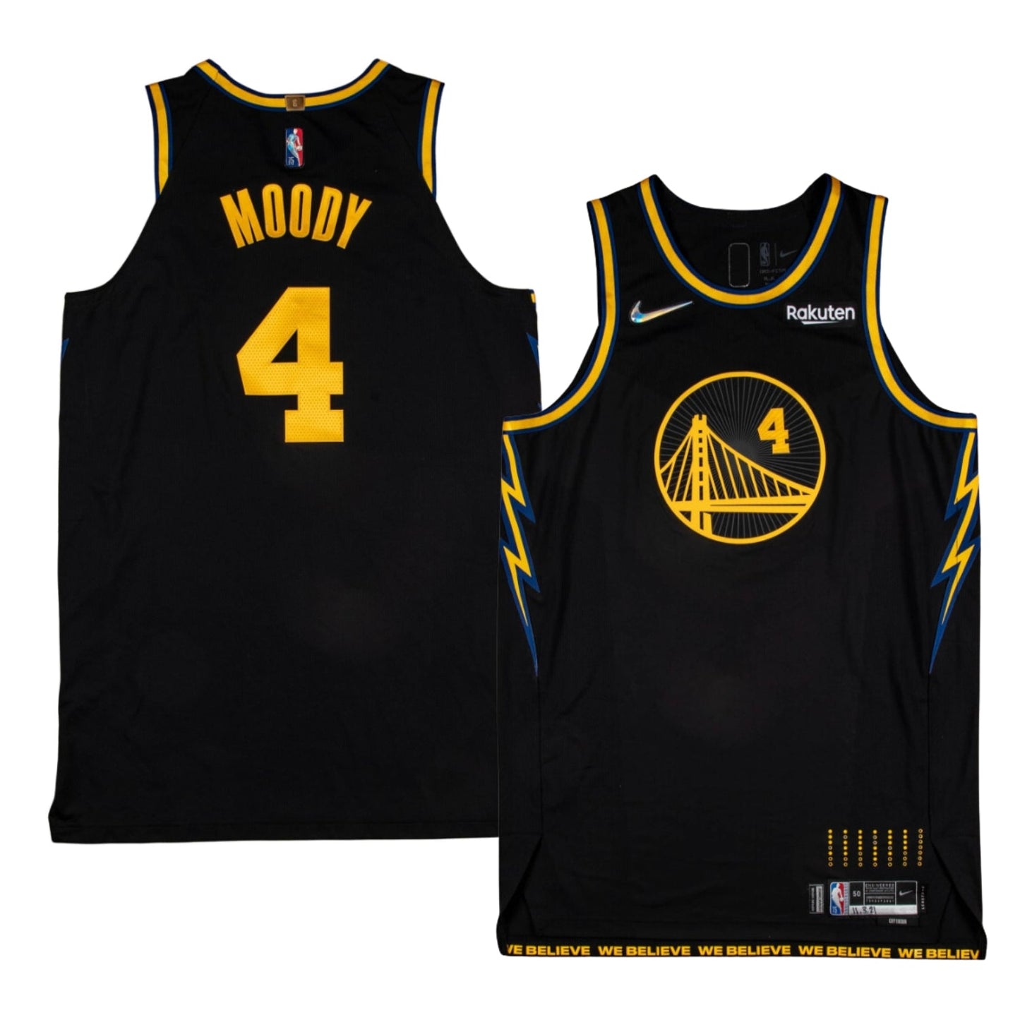 NBA Moses Moody Golden State Warriors 4 Jersey