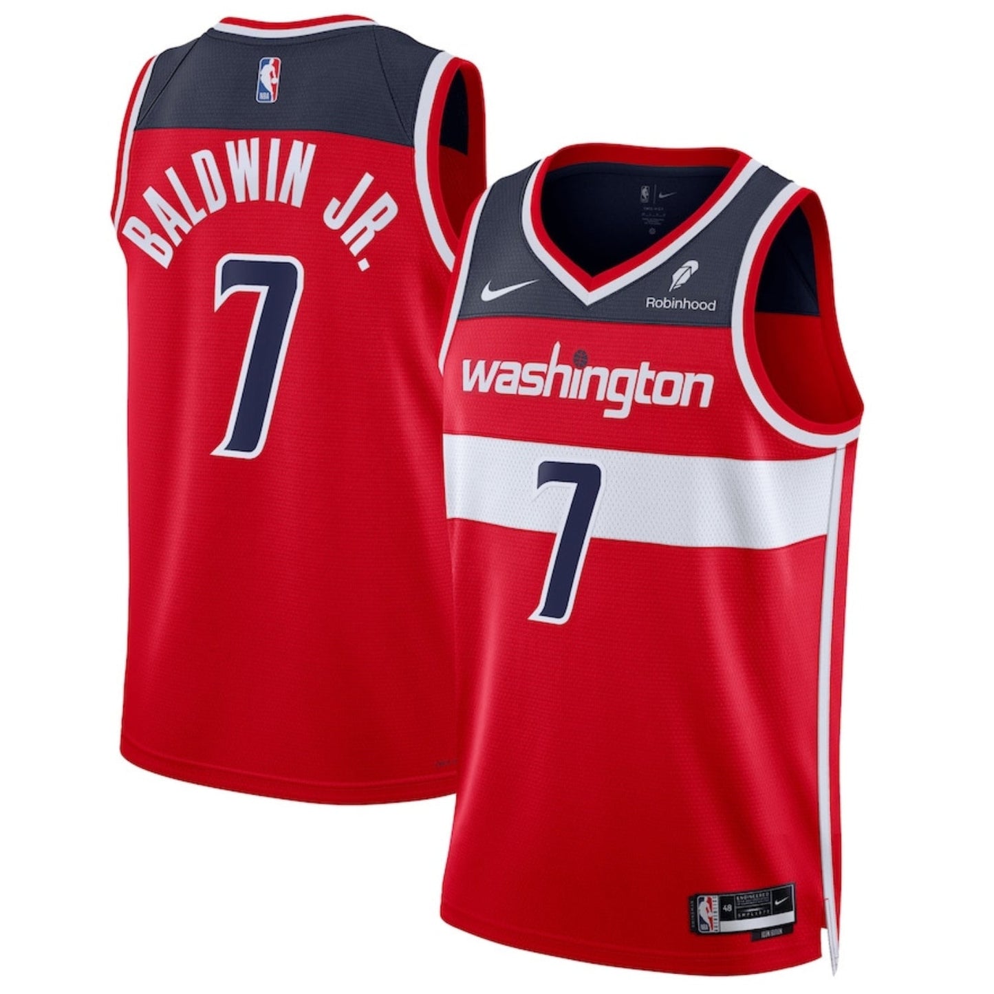 NBA Patrick Baldwin Jr. Washington Wizards 7 Jersey
