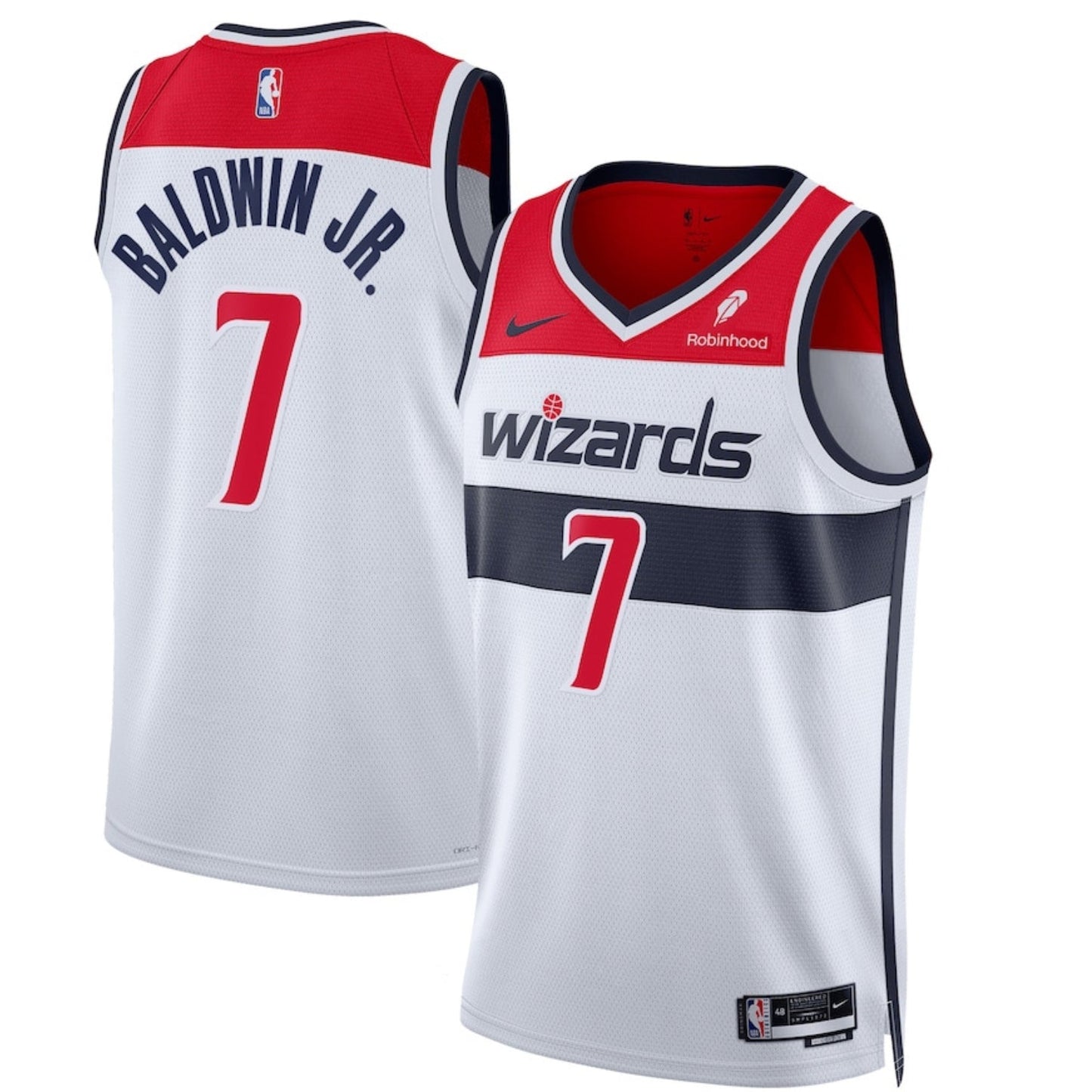 NBA Patrick Baldwin Jr. Washington Wizards 7 Jersey