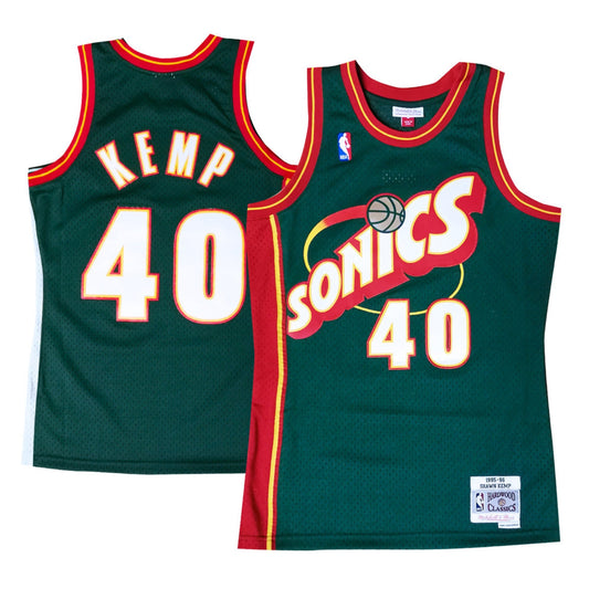 NBA Shawn Kemp Seattle Super Sonics 40 Retro Jersey