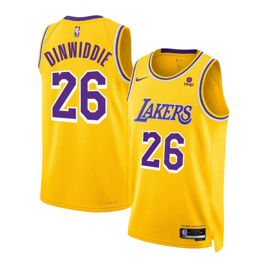 NBA Spencer Dinwiddie Los Angeles Lakers 26 Jersey