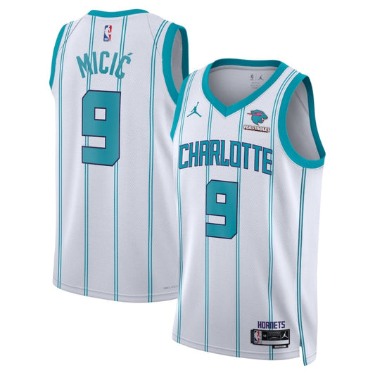 NBA Vasilije Micic Charlotte Hornets 9 Jersey