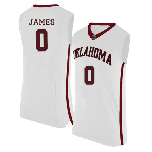 NCAAB Christian James Oklahoma Sooners 0 Jersey
