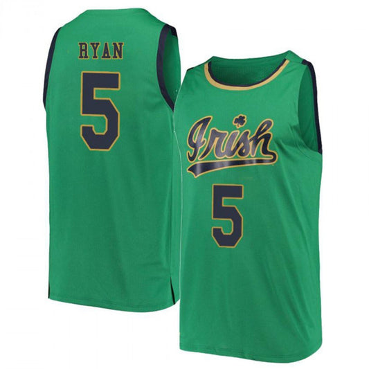 NCAAB Cormac Ryan Notre Dame Fighting Irish 5 Jersey