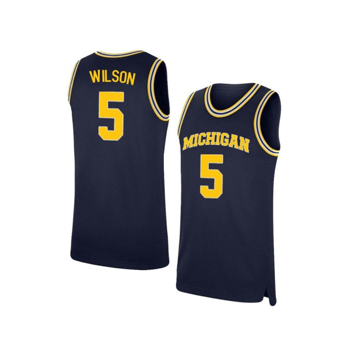 NCAAB DJ Wilson Michigan Wolverines 5 Jersey