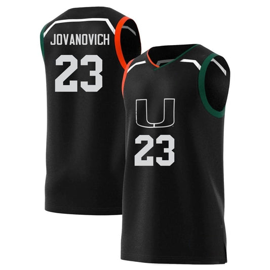 NCAAB Danilo Jovanovich Miami Hurricanes 23 Jersey