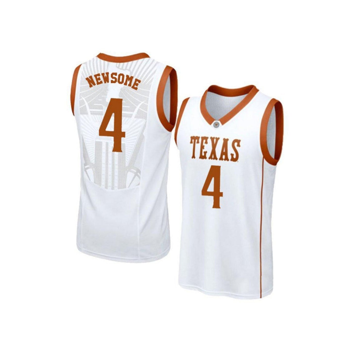 NCAAB Danny Newsome Texas Longhorns 4 Jersey