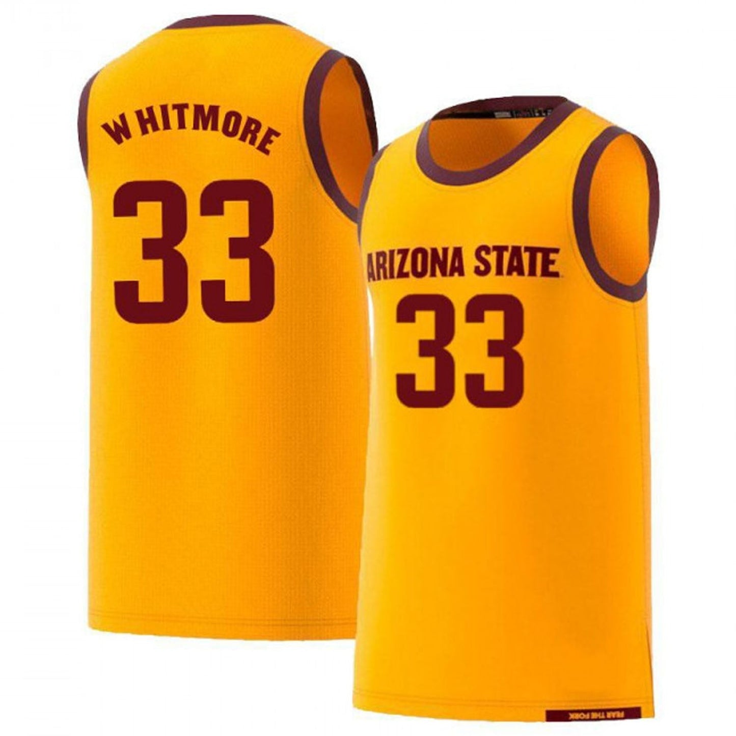 NCAAB David Whitmore Arizona State Sun Devils 33 Jersey