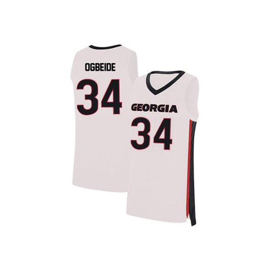 NCAAB Derek Ogbeide Georgia Bulldogs 34 Jersey