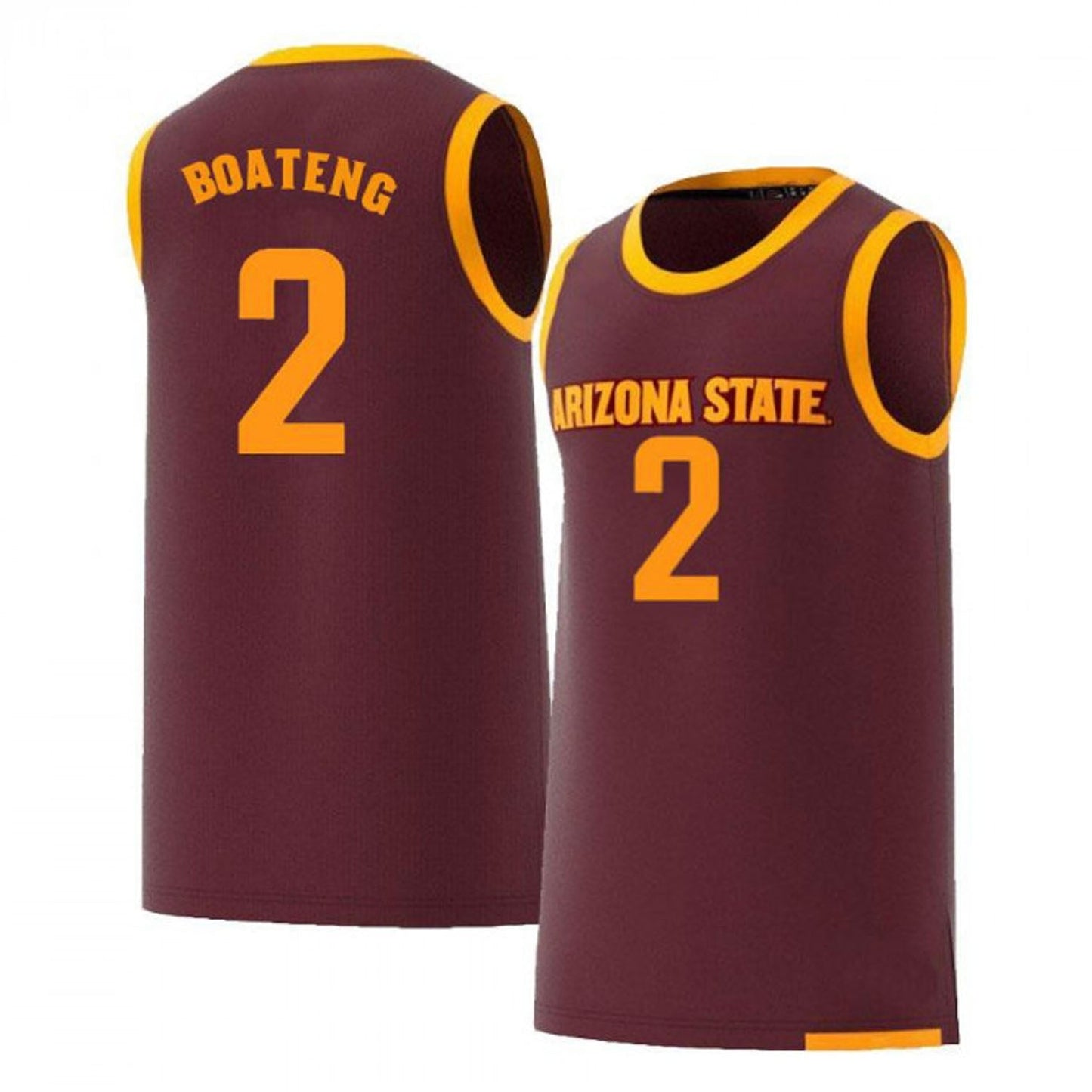 NCAAB Eric Boateng Arizona State Sun Devils 2 Jersey