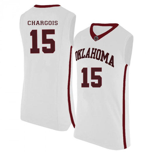 NCAAB Ethan Chargois Oklahoma Sooners 15 Jersey