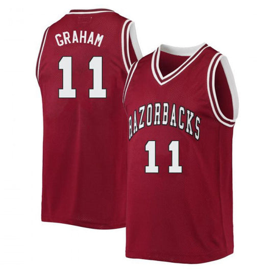 NCAAB Jalen Graham Arkansas Razorbacks 11 Jersey