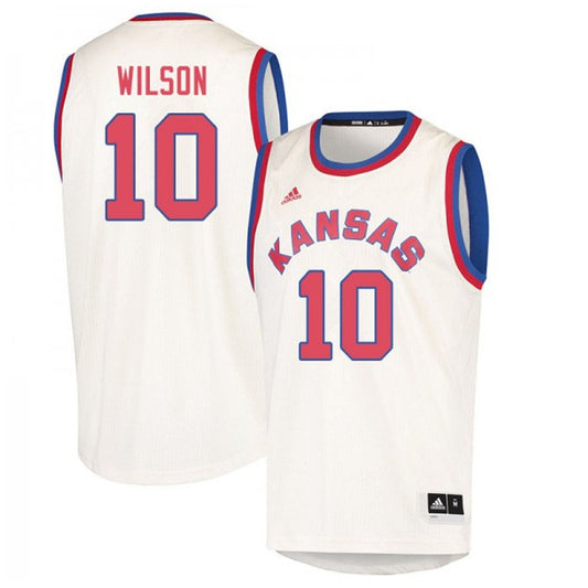 NCAAB Jalen Wilson Kansas Jayhawks 10 Jersey
