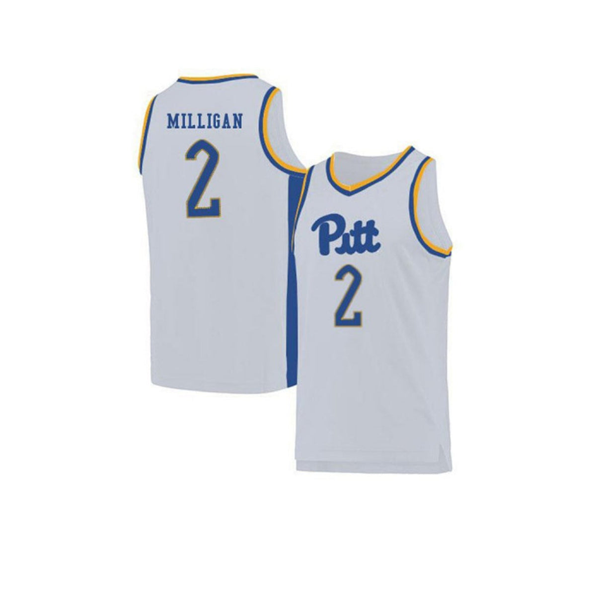 Back view showing Jonathan Milligan name and number 2 on jersey