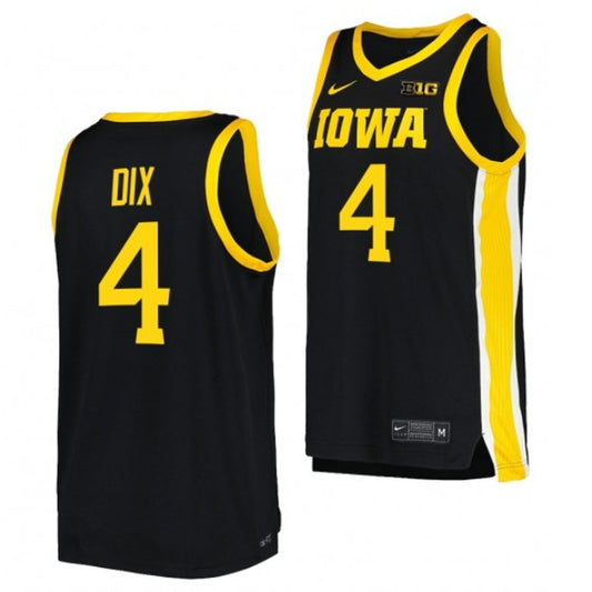 NCAAB Josh Dix Iowa Hawkeyes 4 Jersey