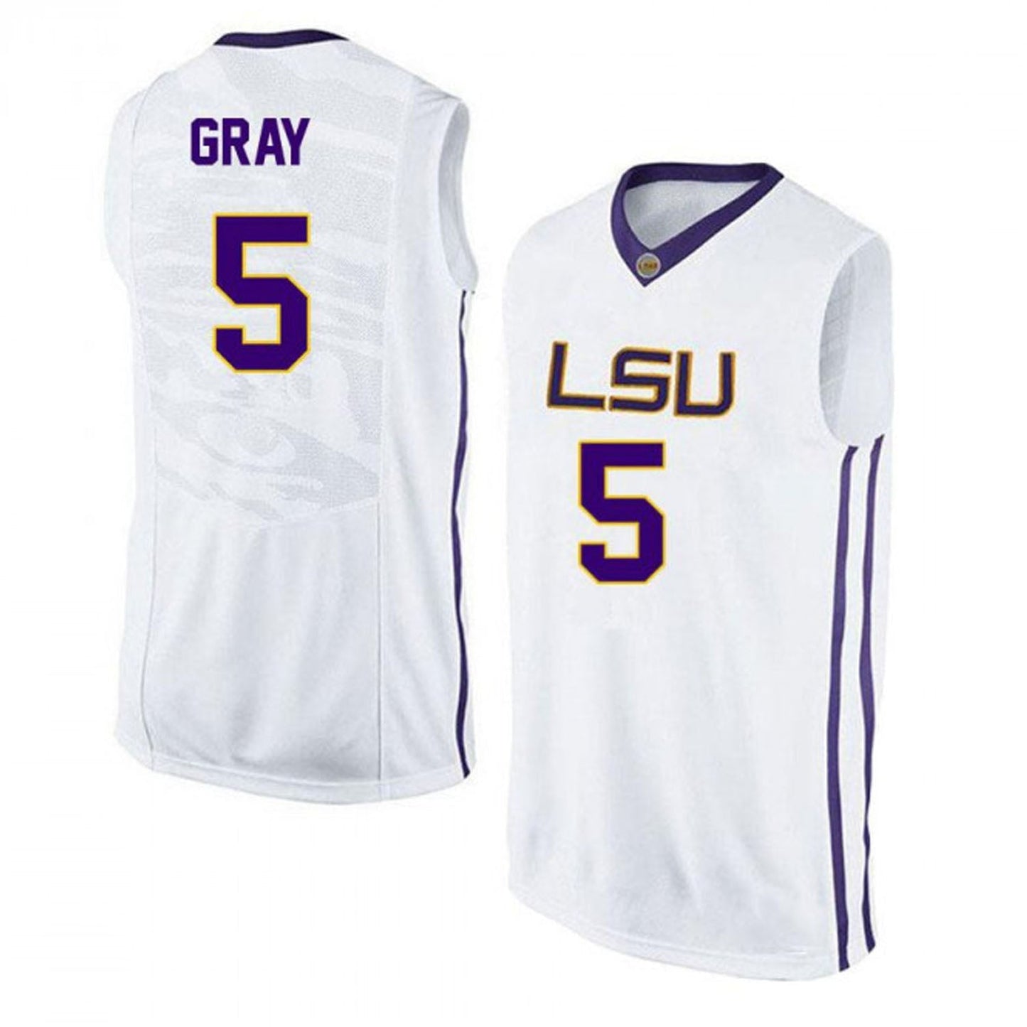 NCAAB Josh Gray LSU Tigers 5 Jersey
