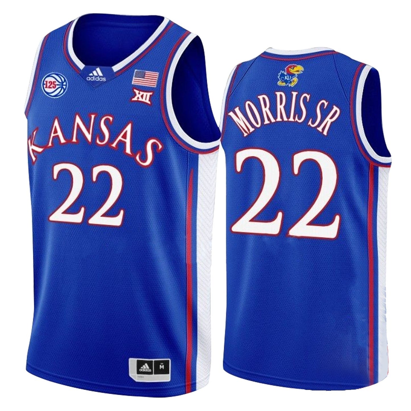NCAAB Marcus Morris Sr. Kansas Jayhawks 22 Jersey