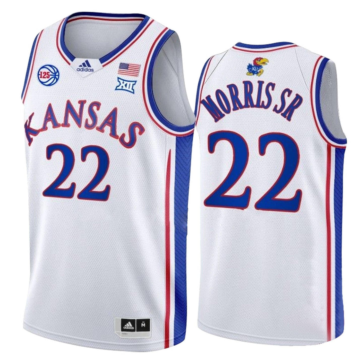 NCAAB Marcus Morris Sr. Kansas Jayhawks 22 Jersey