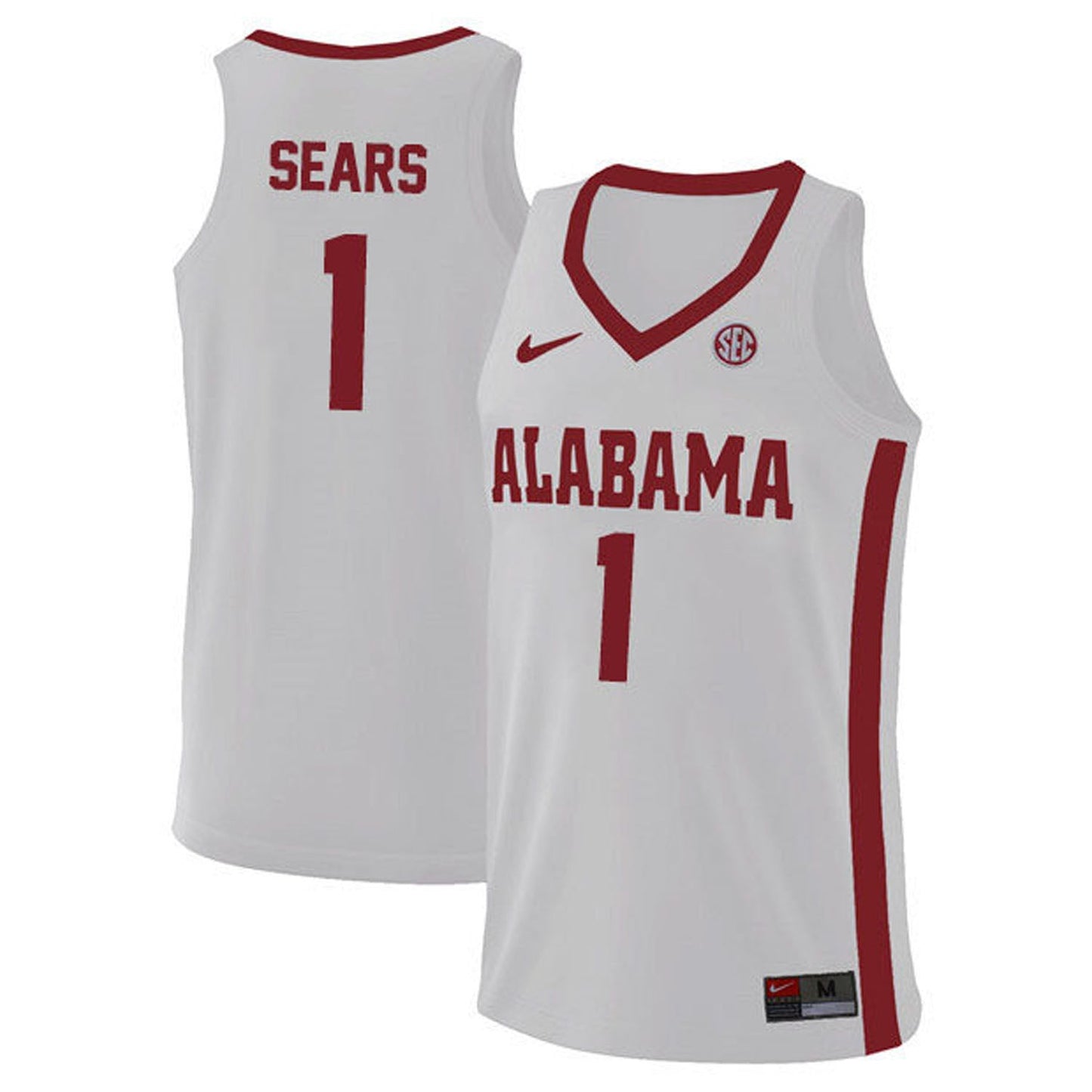 NCAAB Mark Sears Alabama Crimson Tide 1 Jersey