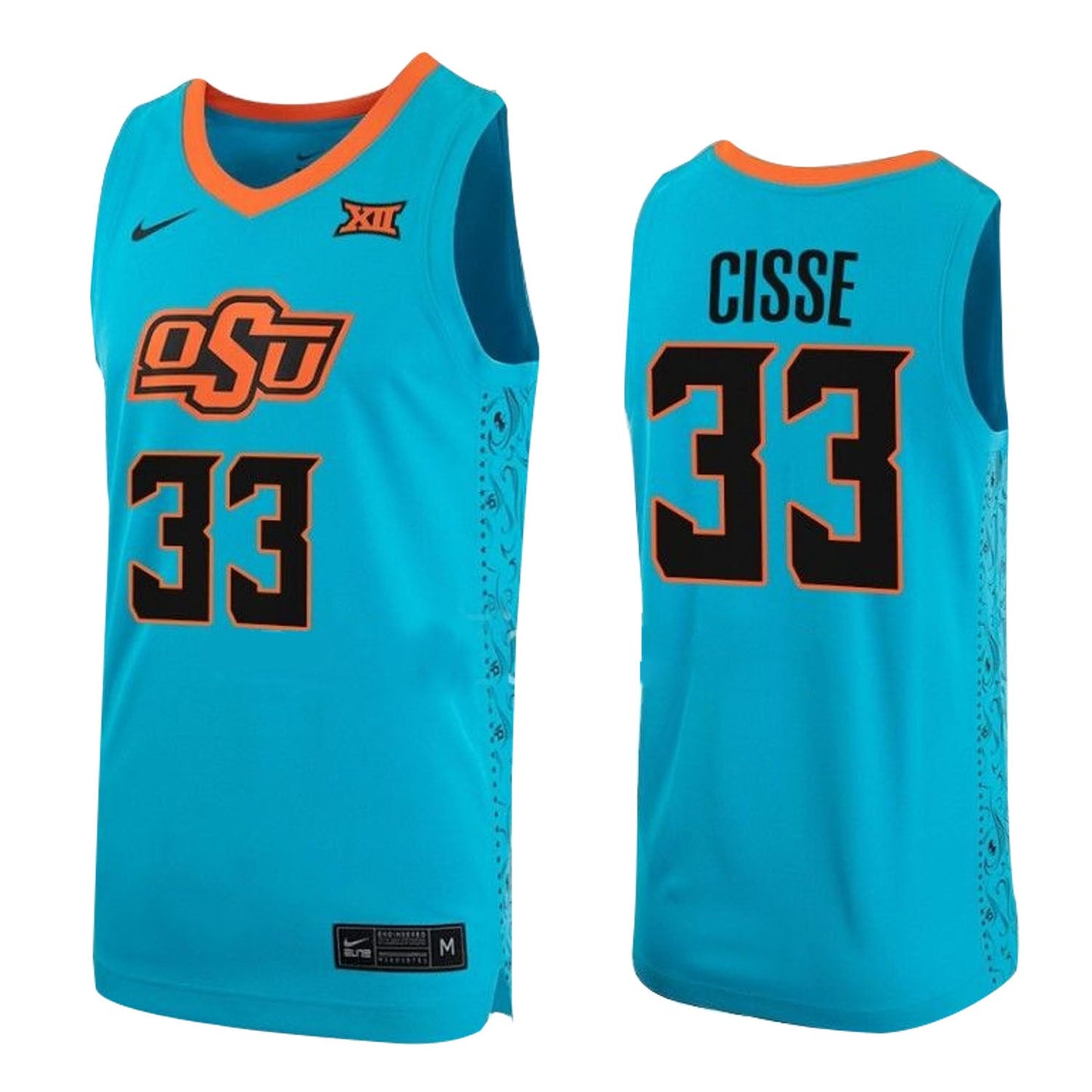 NCAAB Moussa Cisse  OSU Cowboys 33 Jersey