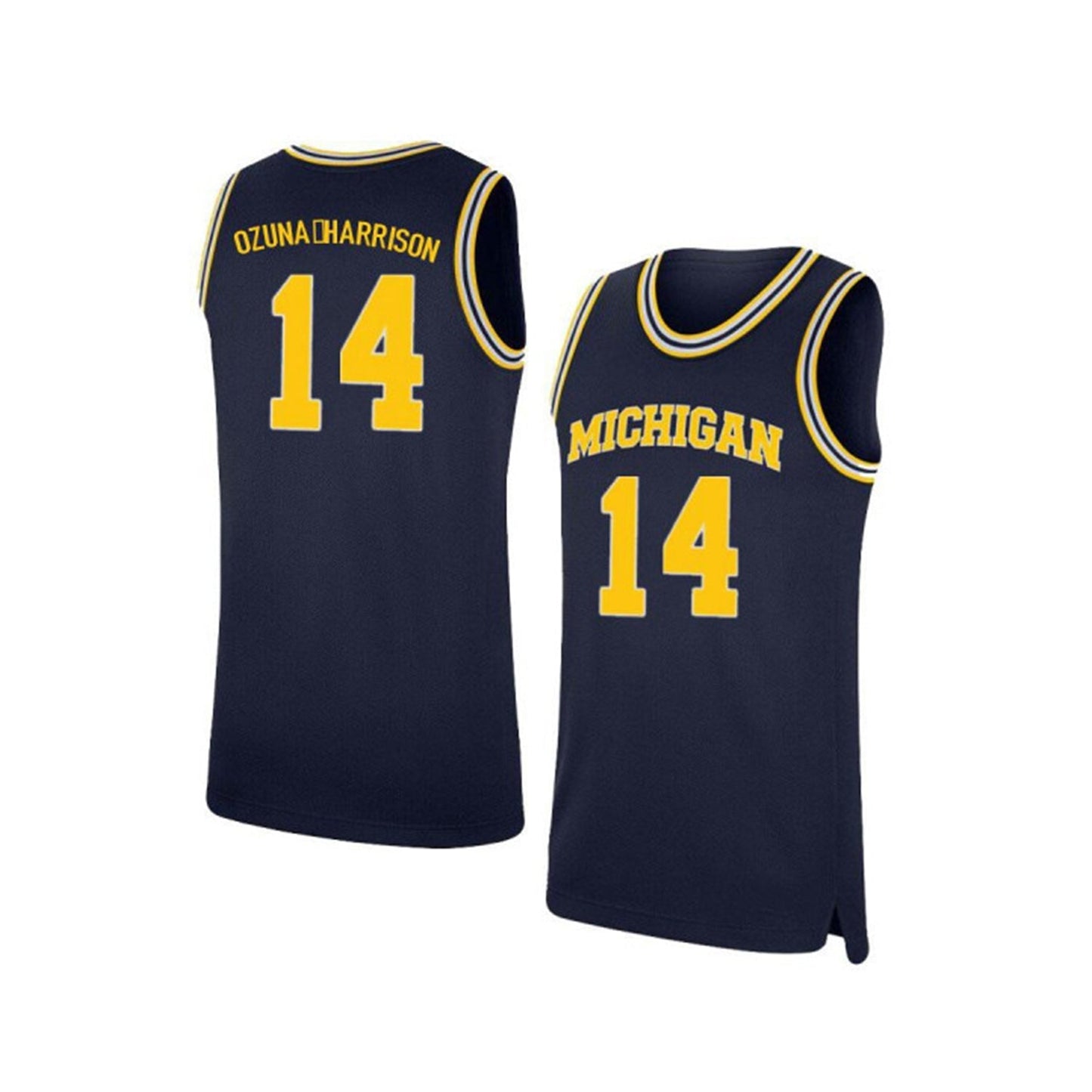 NCAAB Rico Ozuna Harrison Michigan Wolverines 14 Jersey