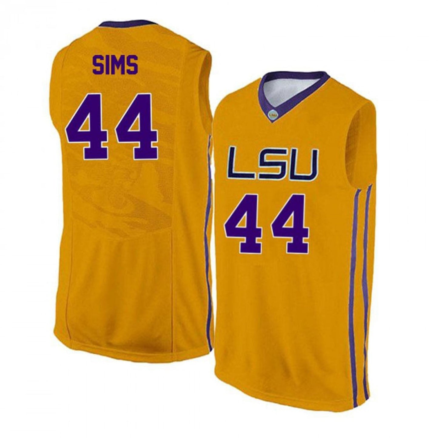 NCAAB Wayde Sims LSU Tigers 44 Jersey