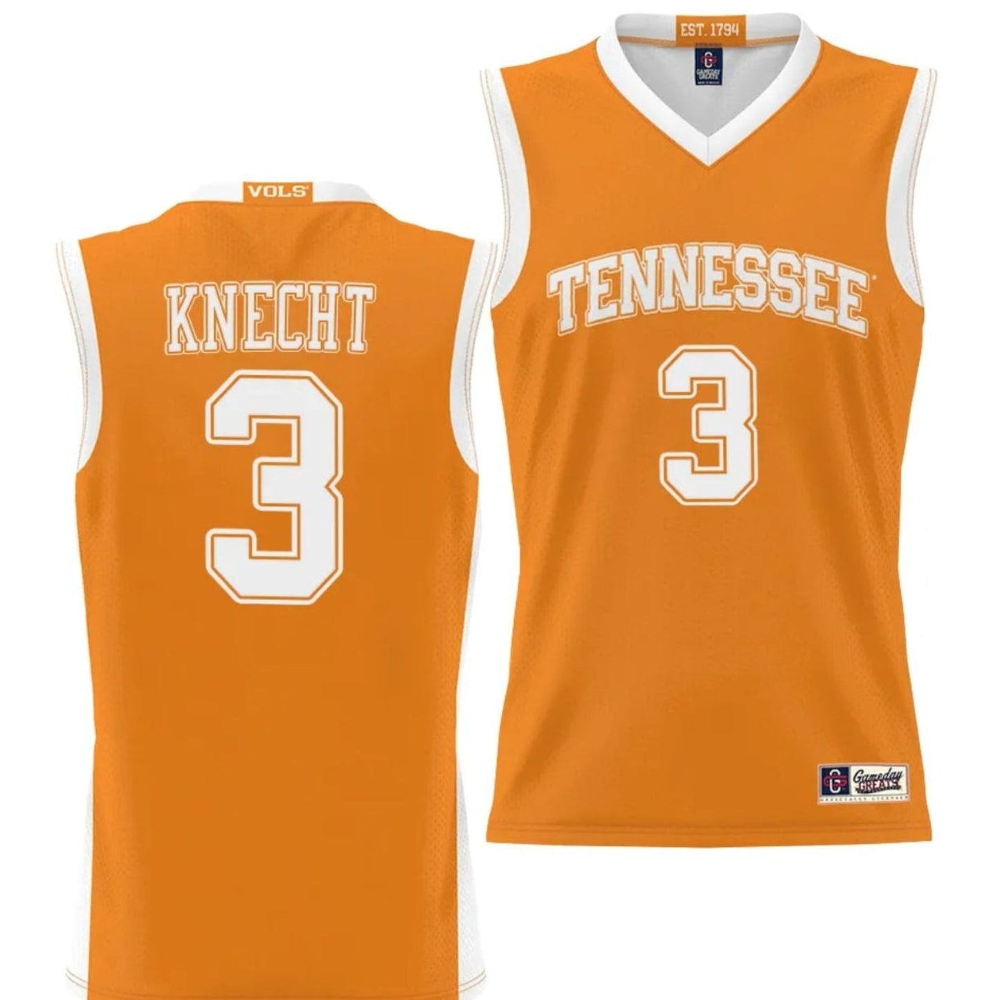 NCAAB Dalton Knecht Tennessee Volunteers 3 Jersey