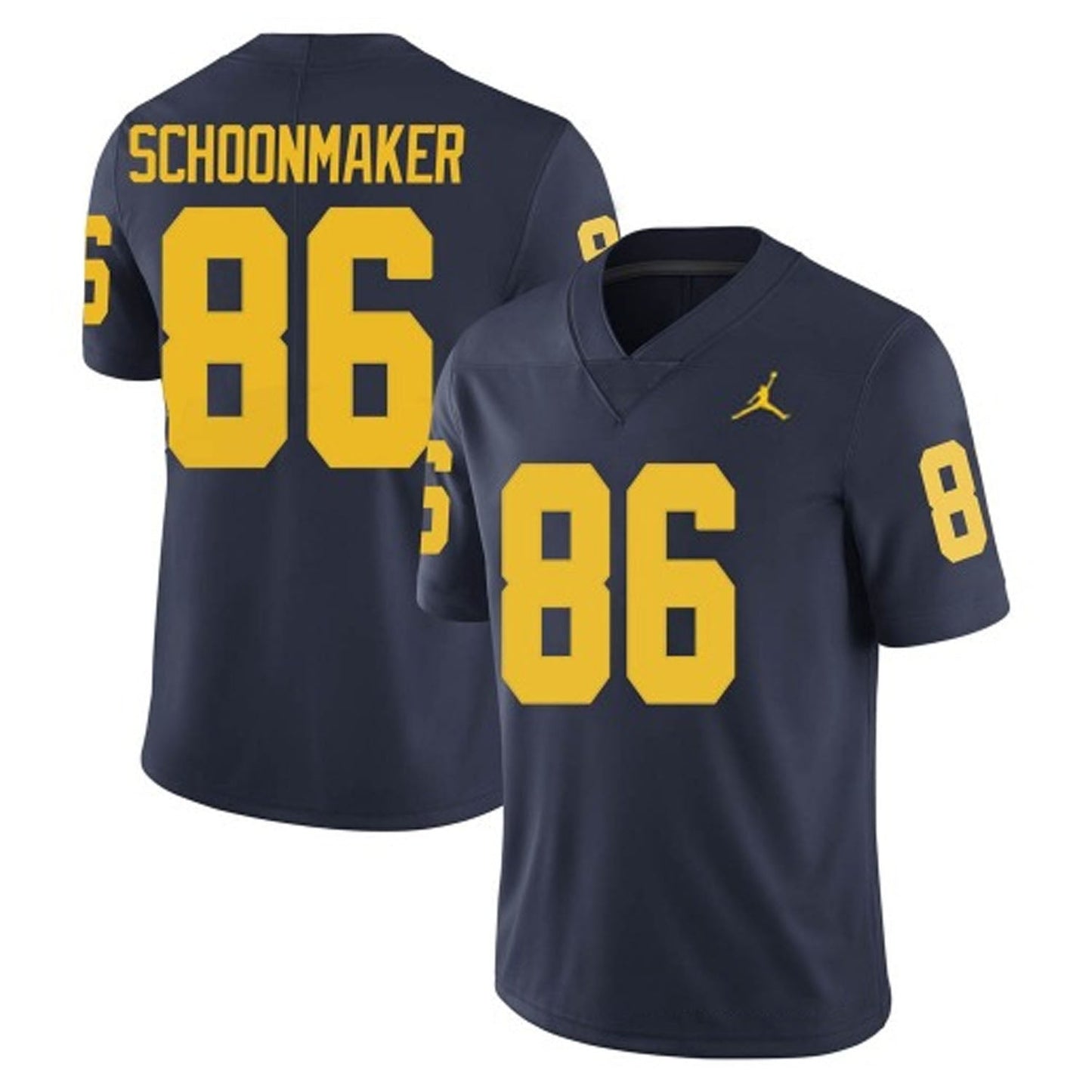 NCAAF Luke Schoonmaker Michigan Wolverines 86 Jersey