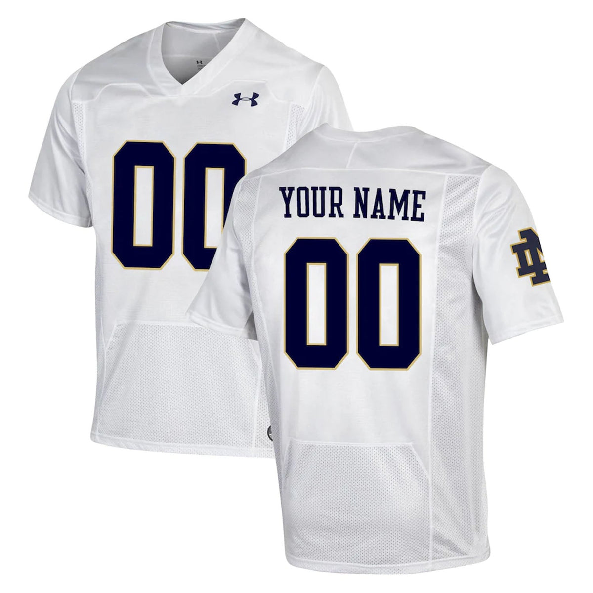 Back view showing customizable name and number on jersey