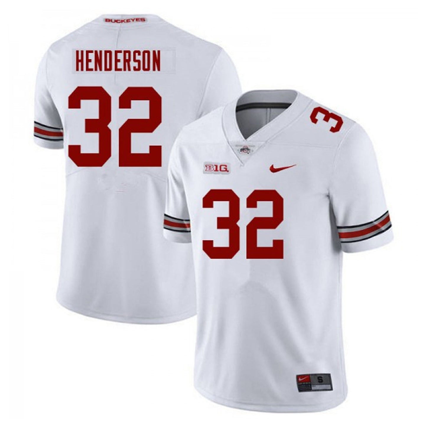 NCAAF TreVeyon Henderson Ohio State Buckeyes 32 Jersey