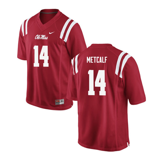 NCAAF DK Metcalf Ole Miss Rebels 14 Jersey