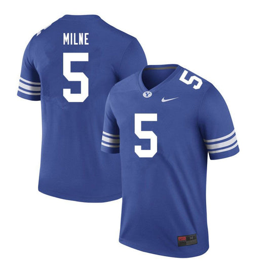 NCAAF Dax Milne BYU Cougars 5 Jersey