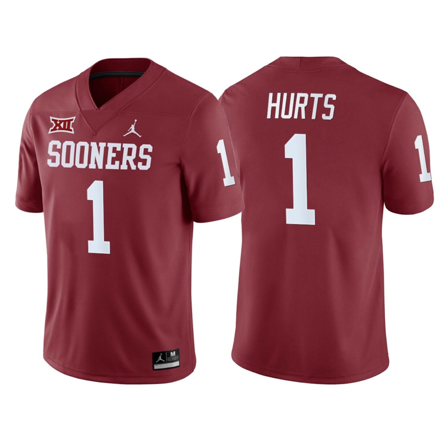 NCAAF Jalen Hurts Oklahoma Sooners 1 Jersey