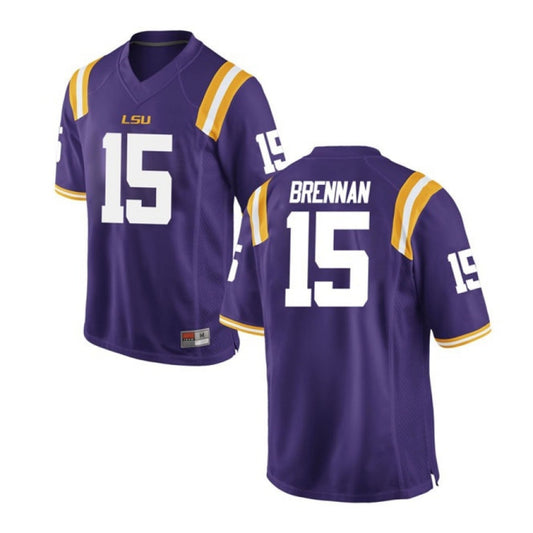 NCAAF Myles Brennan LSU Tigers 15 Jersey