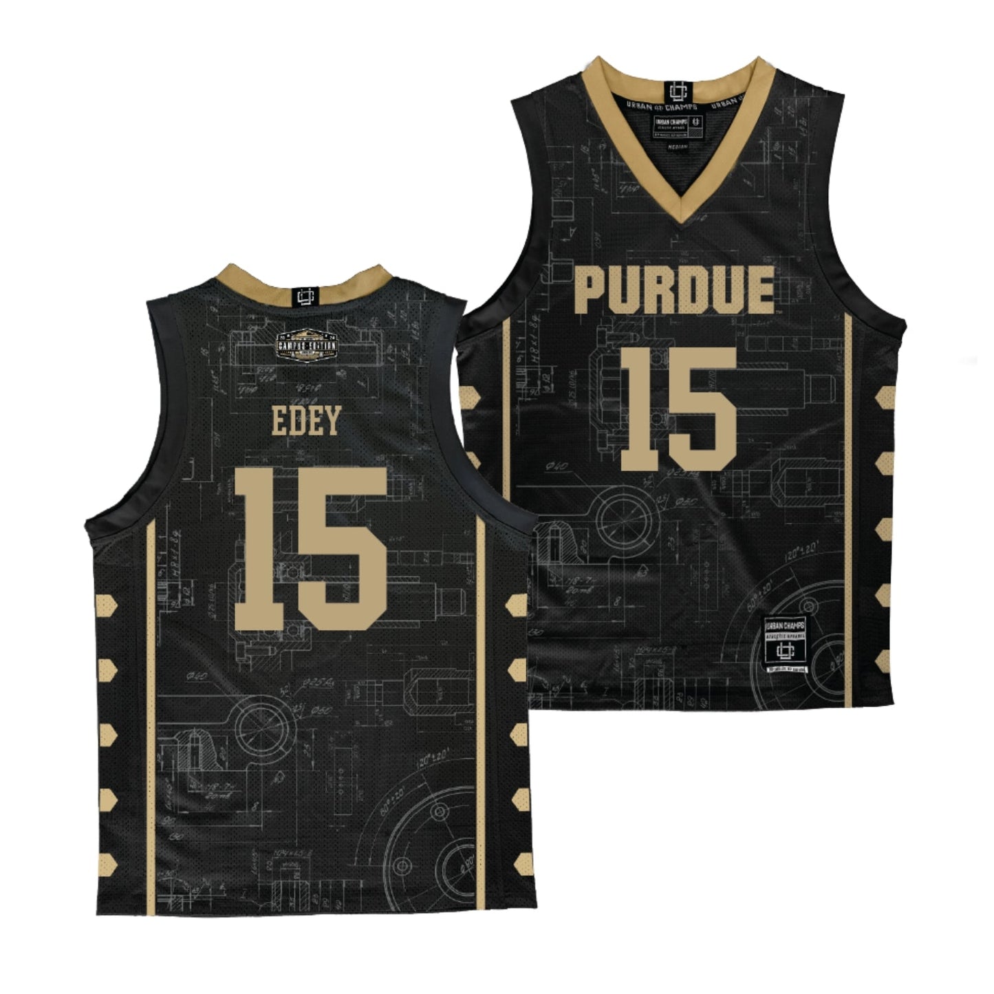 NCAA Zach Edey Purdue Boilermakers 15 Jersey