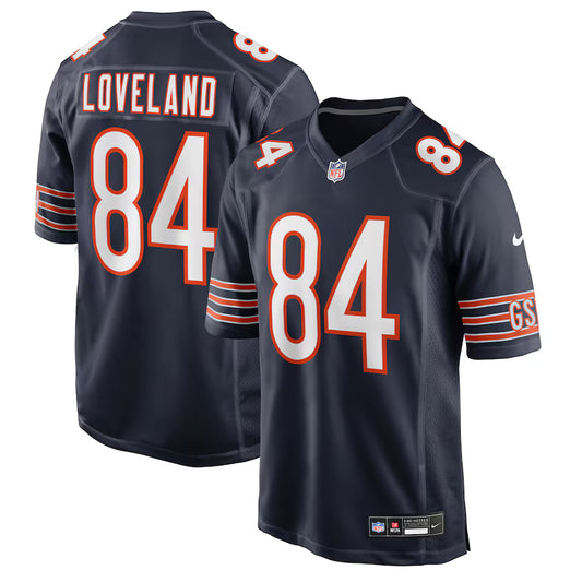 NFL Colston Loveland Chicago Bears 2025 NFL Draft First Round Pick Game Jersey - Navy - Sports Jersey Direct