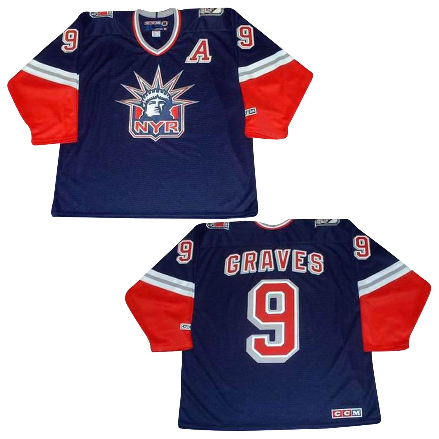 NHL Adam Graves New York Rangers 9 Jersey