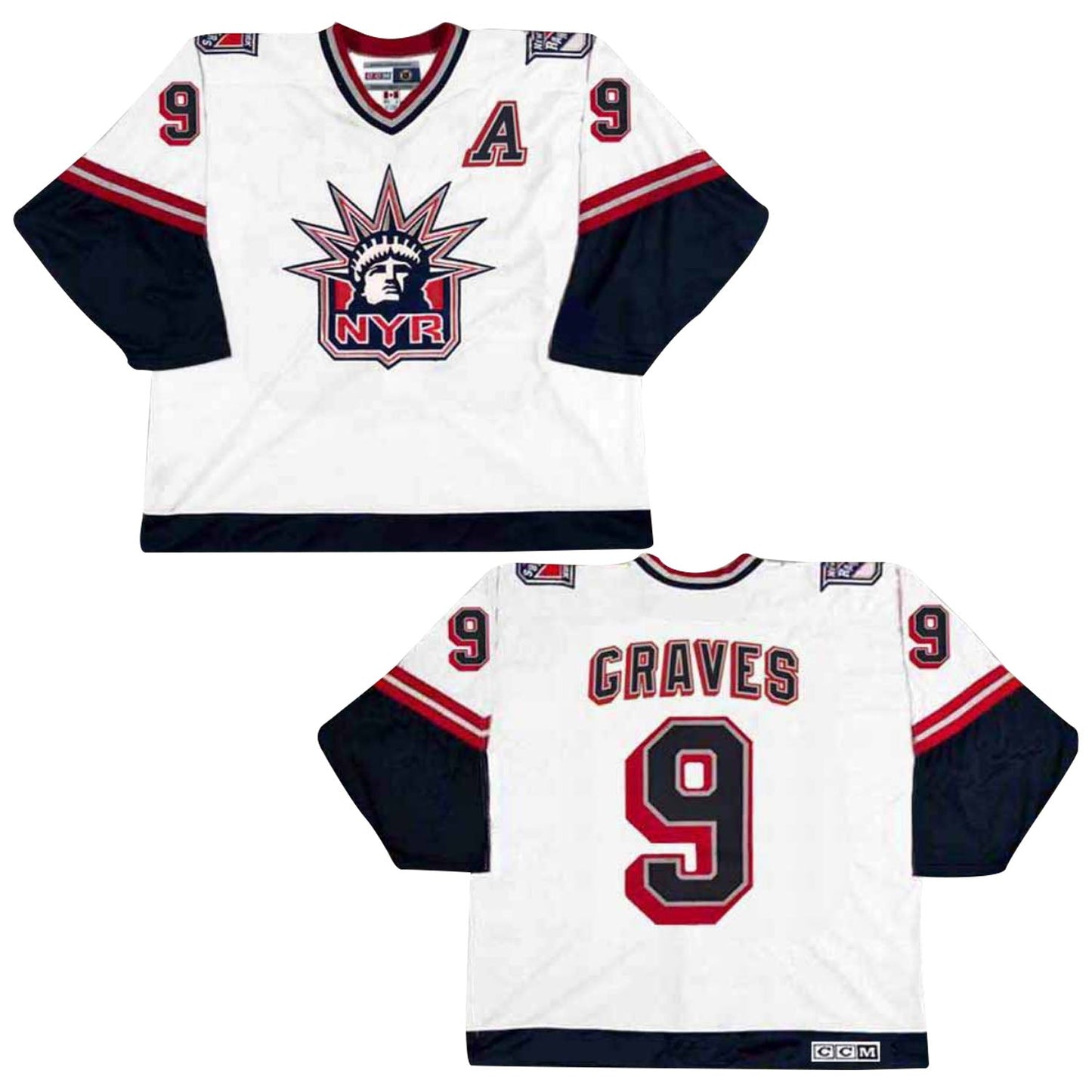 NHL Adam Graves New York Rangers 9 Jersey