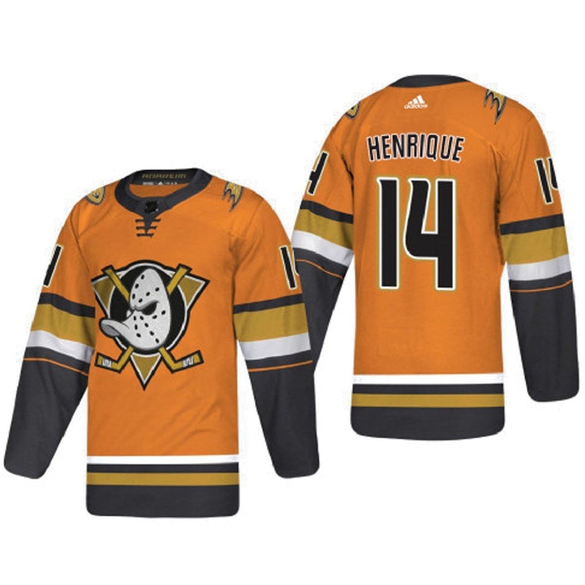 Adam Henrique name on back of jersey