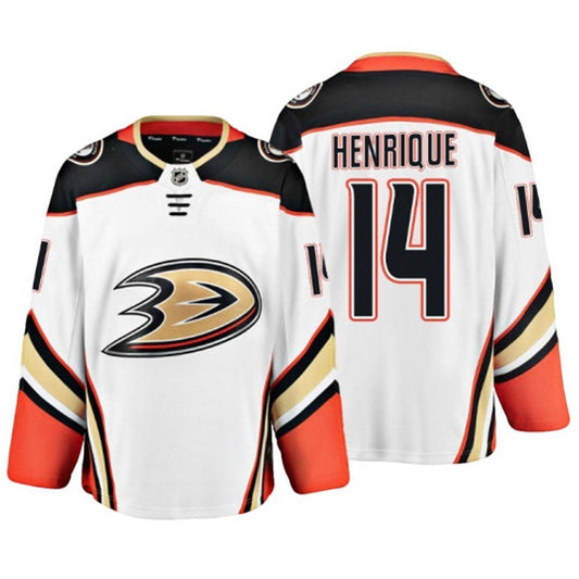 Front view of Adam Henrique Anaheim Ducks 14 jersey