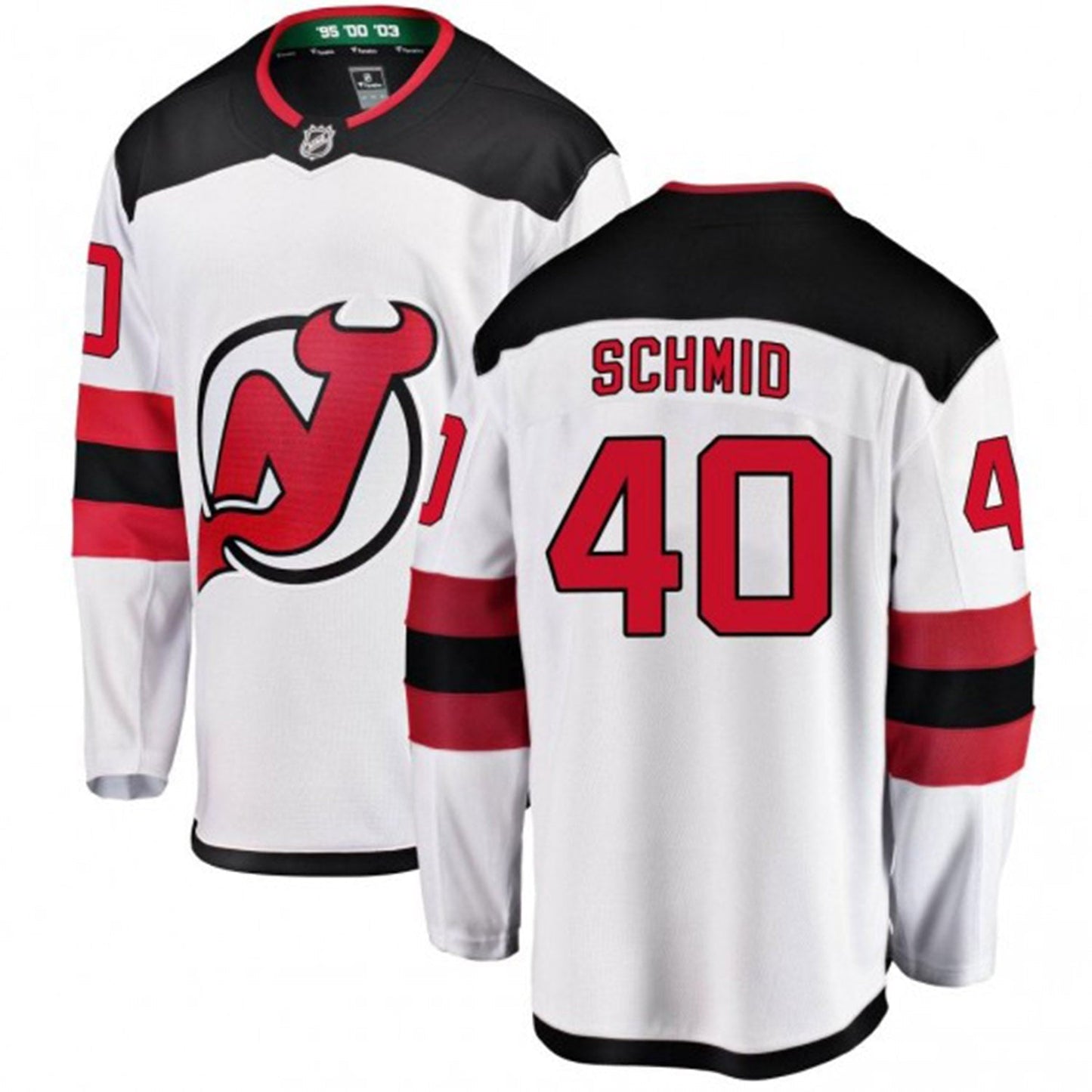 NHL Akira Schmid New Jersey Devils 40 Jersey