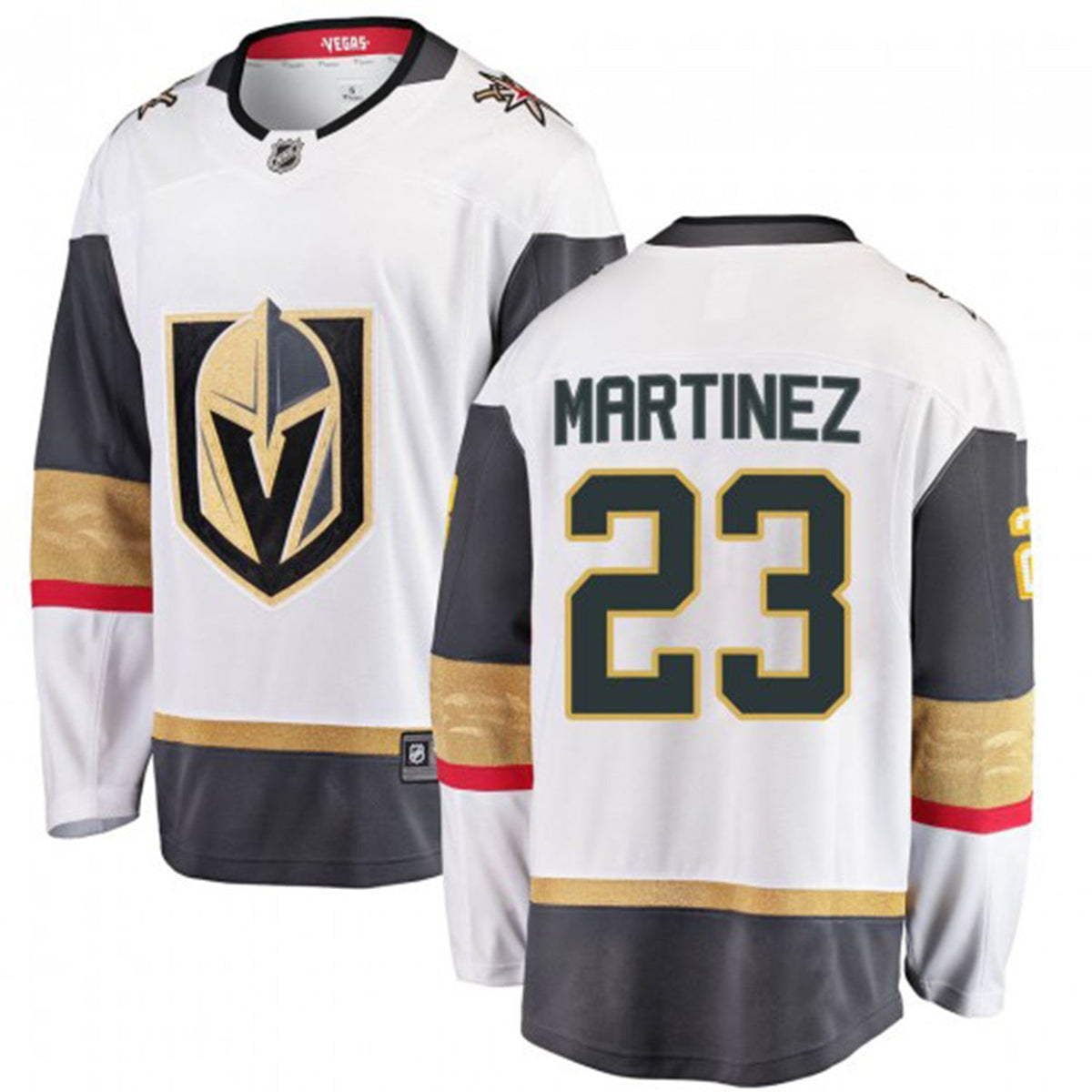 Sleeve detail with Vegas Golden Knights colors